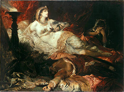 Cleopatra Painting - The Death Of Cleopatra by Hans Makart