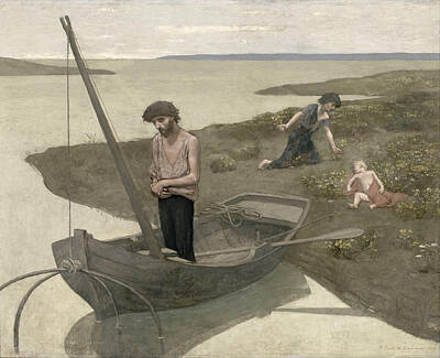Pierre Puvis De Chavannes Painting - The Poor Fisherman by Pierre Puvis de Chavannes