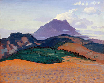 Derwent Lees Painting - Tour Madeloc In The Pyrenees by Derwent Lees