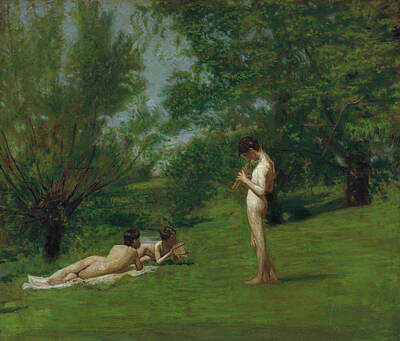 Arcadia Painting - Arcadia by Thomas Eakins