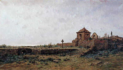 Modest Urgell Painting - Landscape by Modest Urgell
