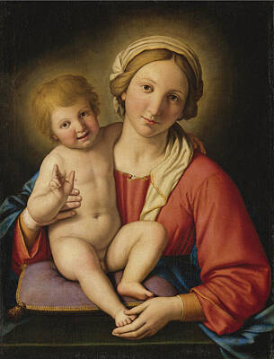 Sassoferrato Painting - Madonna And Child by Sassoferrato