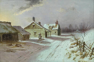  Painting - A Winter's Afternoon by George Herbert McCord