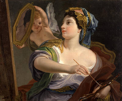  Painting - Allegory Of Painting by Domenico Corvi