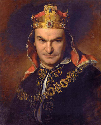 Friedrich Von Amerling Painting - Bogumil Dawison As Richard IIi by Friedrich von Amerling