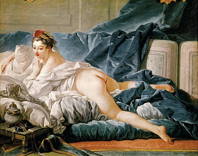 Odalisque Painting - Brown Odalisque by Francois Boucher