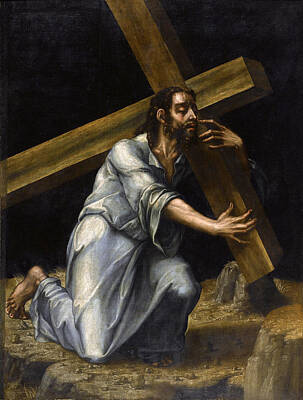 Luis De Morales Painting - Christ Carrying The Cross by Luis de Morales