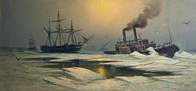  Painting - City Ice Boat No 3 by George Emerick Essig