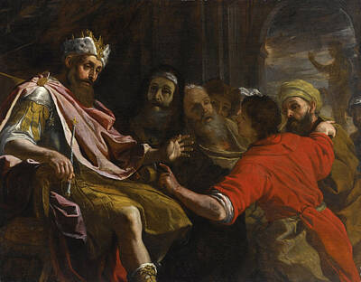  Painting - Daniel Interpreting Nebuchadnezzar's Dream by Mattia Preti