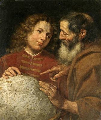 Democritus Painting - Democritus by Circle of Pier Francesco Mola