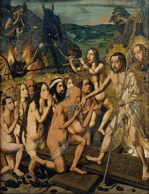  Painting - Descent Of Christ Into Limbo by Bartolome Bermejo