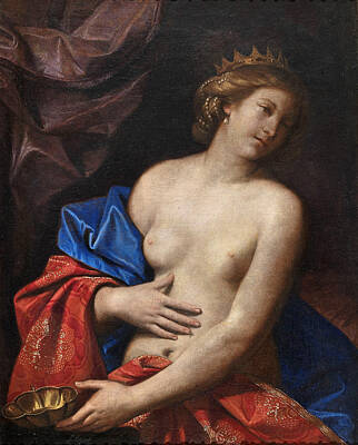 Guercino Painting - Dying Nude Sophonisba by Guercino