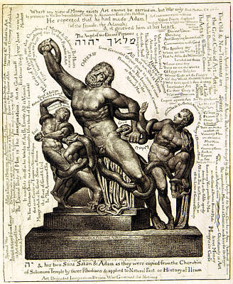 Laocoon Drawing - Laocoon by William Blake