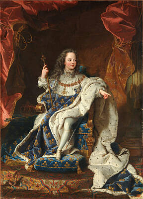 Hyacinthe Rigaud Painting - Louis Xv Of France As A Child by Hyacinthe Rigaud