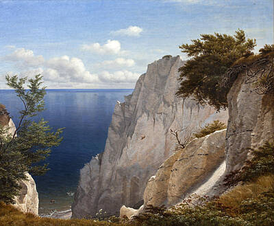  Painting - Painting From The Cliffs Of Mon. Denmark by Peter Christian Skovgaard