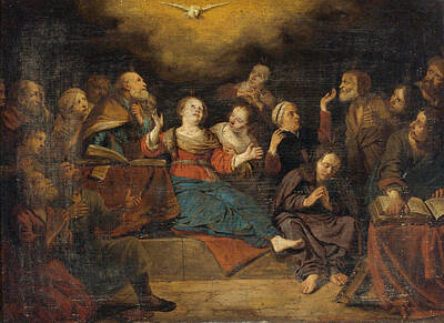 Salomon De Bray Painting - Pentecost by Salomon de Bray