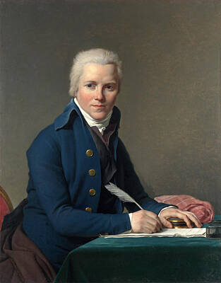 Jacques-louis David Painting - Portrait Of Jacobus Blauw by Jacques-Louis David