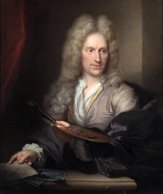 Portrait Of Jan Van Huysum Print by Arnold Boonen