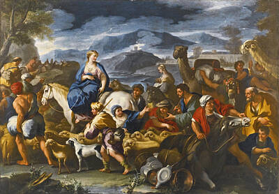  Painting - Rebecca's Journey To Canaan by Paolo de Matteis