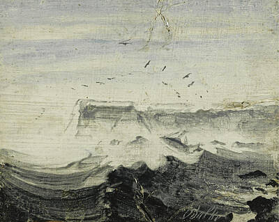 Peder Balke Painting - Rough Seas by Peder Balke