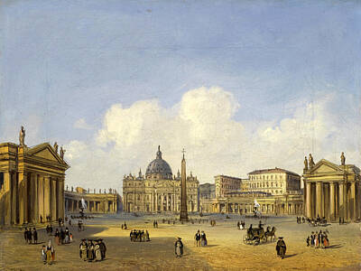 Rome Painting - St Peters. Rome by Carlo Grubacs