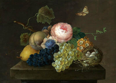  Painting - Still Life by Attributed to Johann Baptist Drechsler