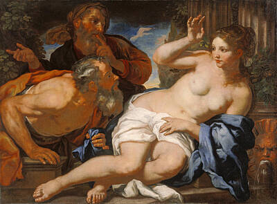  Painting - Susanna And The Elders by Johann Carl Loth
