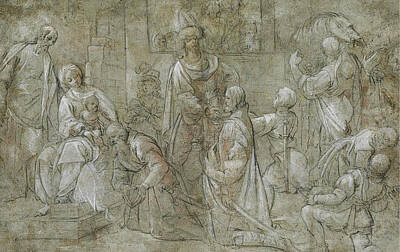  Drawing - The Adoration Of The Magi by Pier Francesco Mazzucchelli