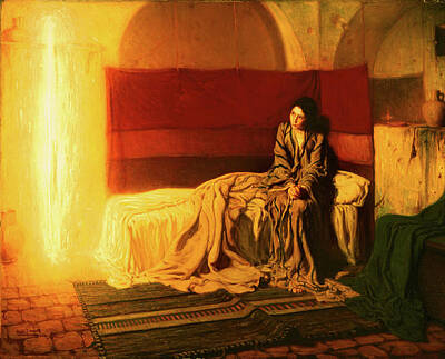 Henry Ossawa Tanner Painting - The Annunciation by Henry Ossawa Tanner