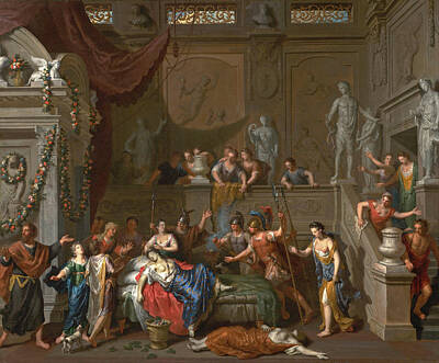 Cleopatra Painting - The Death Of Cleopatra by Gerard Hoet