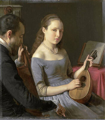  Painting - The Duet by Charles van Beveren