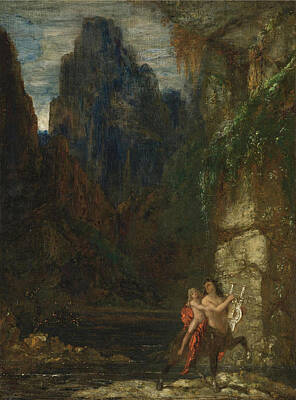 Achilles Painting - The Education Of Achilles, The Centaur by Gustave Moreau