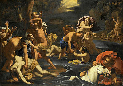 Nicolas Chaperon Painting - The Great Flood by Nicolas Chaperon