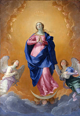 Guido Reni Painting - The Immaculate Conception by Guido Reni