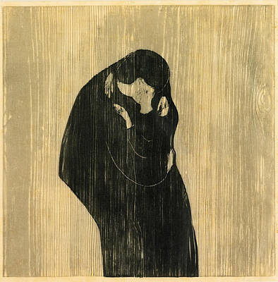 Kiss Drawing - The Kiss Iv by Edvard Munch