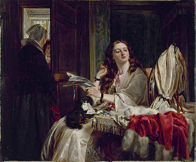  Painting - The Morning Of St Valentine by John Callcott Horsley
