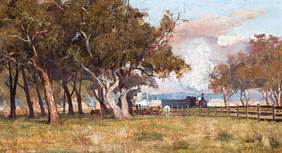  Painting - The Morning Train by Frederick Mccubbin