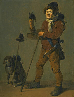  Painting - The Rat-catcher by Pieter de Bloot