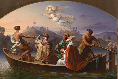  Painting - The Three Kings On Their Journey To Bethlehem by Joseph Binder