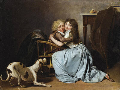 Painting - The Unfounded Fear by Louis Leopold Boilly