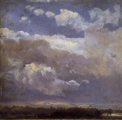 Johan Christian Dahl Painting - Thunderclouds by Johan Christian Dahl