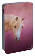 Pretty In Pink - Palomino Pony Portable Battery Charger by Michelle Wrighton