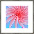 Pink Passion Flower Framed Print by Michael Skinner