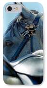 Grey In Blue IPhone Case by Michelle Wrighton