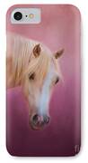 Pretty In Pink - Palomino Pony IPhone Case by Michelle Wrighton