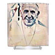 Leader For Peace, Community, Love Shower Curtain by WBK