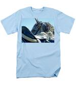 Grey In Blue Men's T-Shirt (Regular Fit) by Michelle Wrighton