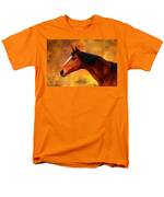Summers End Quarter Horse Painting Men's T-Shirt (Regular Fit) by Michelle Wrighton