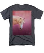 Pretty In Pink - Palomino Pony Men's T-Shirt (Regular Fit) by Michelle Wrighton