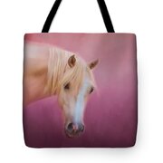 Pretty In Pink - Palomino Pony Tote Bag by Michelle Wrighton